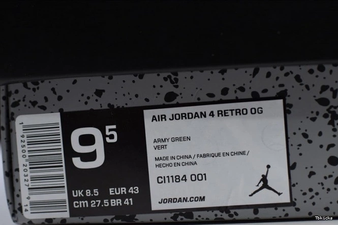 Reps TBK Laser 4 Black Retro Jordan CI1184-001 Air 0821
